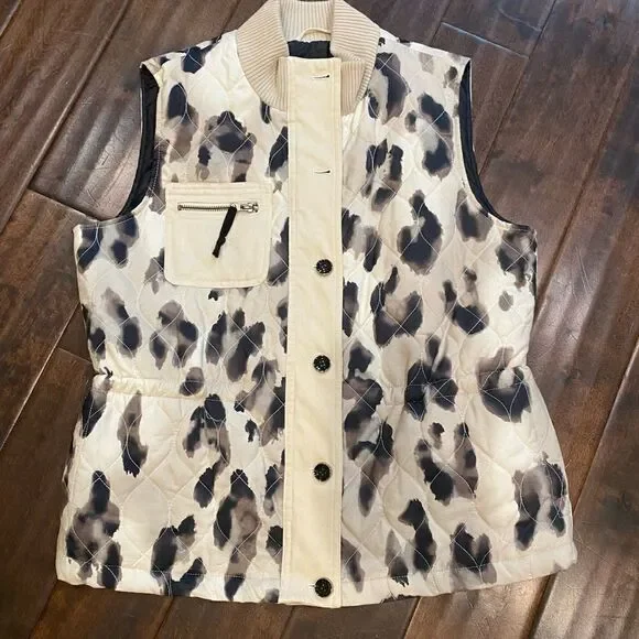 Madison hill leopard vest size large - Picture 7 of 8